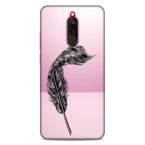 Lopard Xiaomi Redmi 8 Uyumlu Kılıf Tattoo's (29) Arka Koruma Kılıfı Tüy Dövmesi