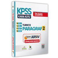 KPSS Önlisans/Ortaöğretim Türkçenin Kara Kutusu PARAGRAF 2 KARMA ÖSYM Çıkmış Çözümlü Soru Bankası