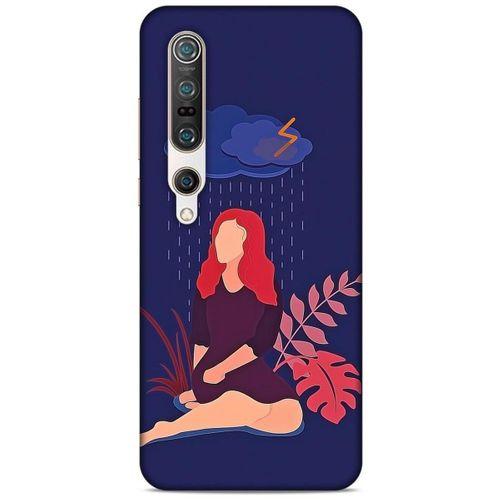 Xiaomi Mi 10 Pro Kılıf Depresyon (4) Koruma Kılıfı Açık Kahverengi