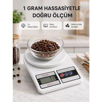 Lcd Ekranlı Hassas Dijital Mutfak Terazisi – 5kg Kapasite, 1g Hassasiyet Yeni Nesil