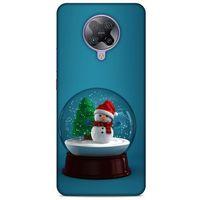 Xiaomi Poco F2 Pro Kılıf Snowix (12) Koruyucu Silikon Yeşil Beyaz