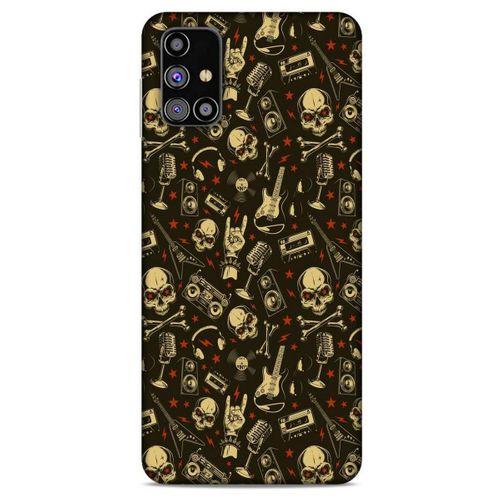 Retro (8) Desen Baskılı Kılıf Renkli Samsung Galaxy M31s Kılıf