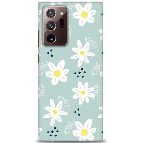 Samsung Galaxy Note 20 Kılıf HD Baskılı Kılıf - Papatyalar + Tam Ekran Koruyucu