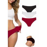 3 Adet Kadın Dikişsiz Lazer Kesim Esnek İz yapmayan Külot S5