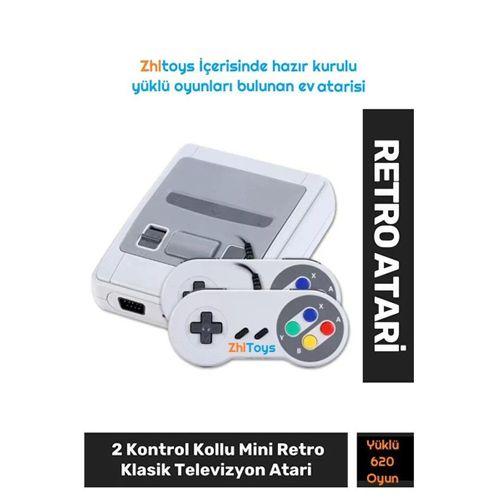 Zhltoys 620 Oyunlu Mini Retro Atari Oyun Konsolu