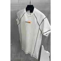 Unisex Dikişli Baskılı Oversize T-Shirt - Beyaz