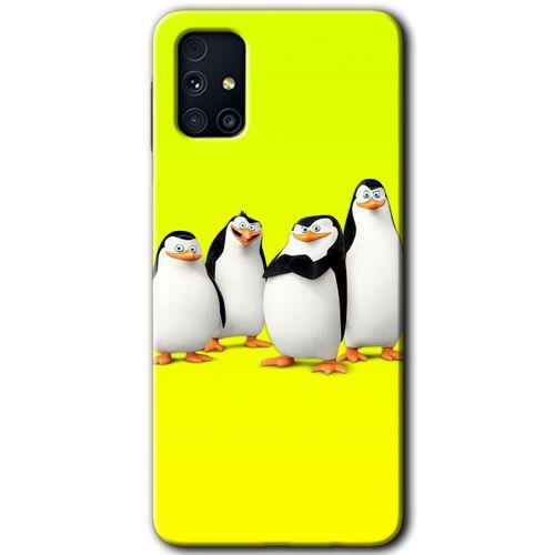 Galaxy M31s Kılıf HD Desen Baskılı Arka Kapak - Penguenler