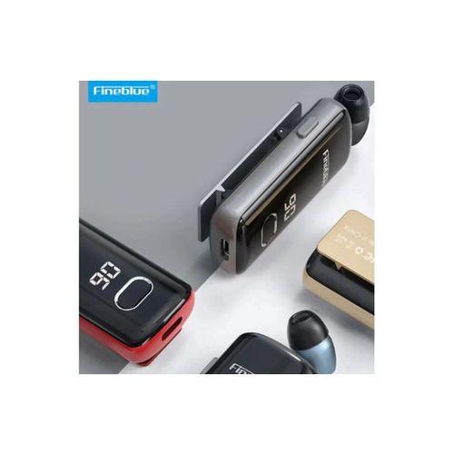 F580 Dijital Göstergeli Makaralı Titreşimli Bluetooth Kulaklık Gold