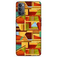 Lopard Oppo Reno 4 Uyumlu Kılıf Wood'X (46) Core Armor Kılıf Desenli
