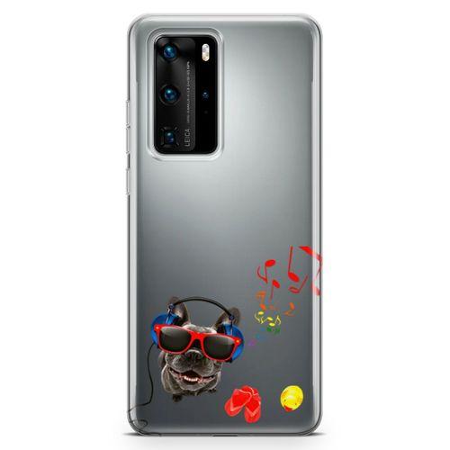 Huawei P40 Pro Kılıf Entel Köpek Arka Kapak Koruma Desenli Full Koruyucu