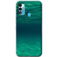 Tecno Spark 7T Kılıf HD Desen Baskılı Arka Kapak - Derin Deniz