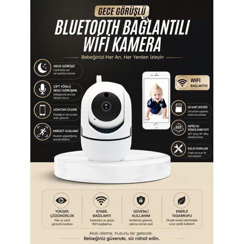 Bebek Takip Kamerası  Gece Görüşlü Wifi Güvenlik Kamerası