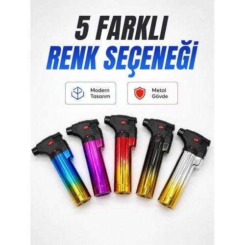 Gaz Dolumlu Rüzgar Dayanıklı Pürmüz Çakmak Ayarlı Alev Güçlü Performans