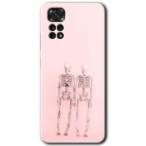 Potkal Hediye Fabrikası Xiaomi Redmi Note 11 5G Global Kılıf HD Desen Baskılı Arka Kapak - Kırmızı Gül