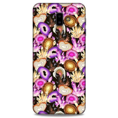 Samsung Galaxy J6 Plus Kılıf Baskılı Özel Seri Taşlı (16) Kalın Kılıf