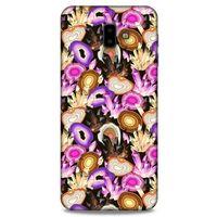 Samsung Galaxy J6 Plus Kılıf Baskılı Özel Seri Taşlı (16) Kalın Kılıf