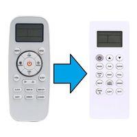 climech ile uyumlu Model AUF-48UR4RMPA8 Salon Tipi Klima Kumandası