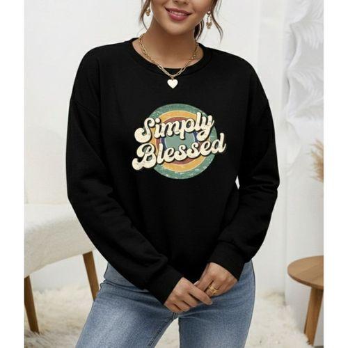 Kadın Uzun Kollu Bisiklet Yaka Viskon Iki Iplik Bluz