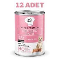 Chefs Choice Kitten Chicken Yavru Kedi Konservesi 12x400 Gr