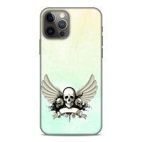 Lopard Apple iPhone 12 Pro Uyumlu Kılıf Tattoo's (8) Baskılı Kılıf Yeşil Beyaz