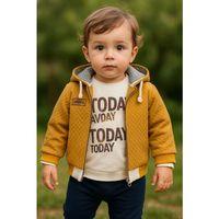 Erkek Bebek Today Baskılı Yağmurluk 3'lü Takım