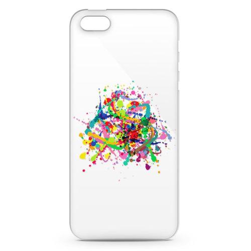 Apple iPhone 5 Kılıf Suluboya Afiş Arka Kapak Koruma Desenli Full Koruyucu