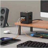 Akım Korumalı 3’lü Priz Gece Lambalı 25w 2xusb 2xtype-c Çıkış Yüksek Gerilim Koruma Priz Çoğaltıcı