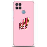 Oppo A15S Kılıf HD Baskılı Kılıf - Ünlem + Tam Ekran Koruyucu