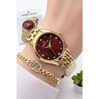 Daniel Klein 2 Yıl Garantili Çelik Kordon 30 Mt Suya Dayanıklı Kadın Kol Saati+Bileklik DKK.10150-3