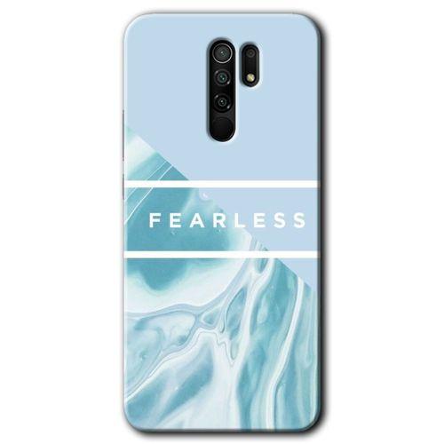 Redmi 9 Kılıf HD Desen Baskılı Arka Kapak - Fearless + Kırılmaz Cam