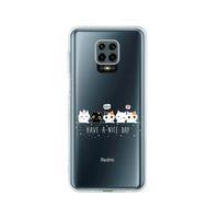 Redmi Note 9 Pro Şirin Kedicikler Tasarımlı Premium Şeffaf Silikon Kılıf