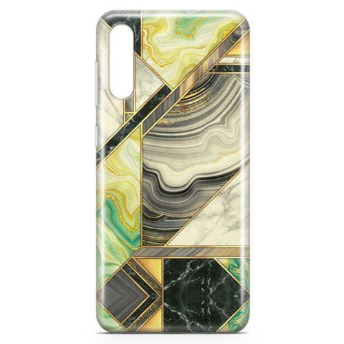 Samsung Galaxy A70 Kılıf Vintage Mermer Arka Kapak Koruma Desenli Full Koruyucu