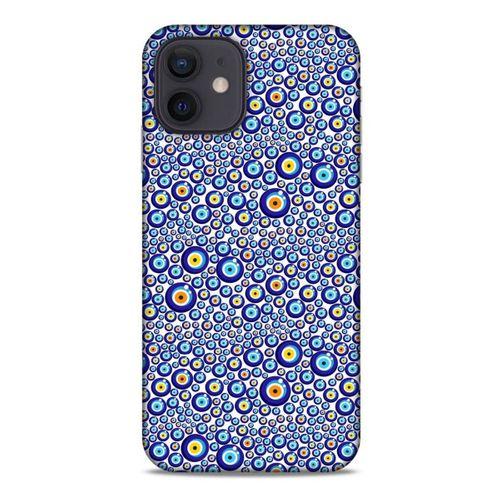 Nazarium (50) Desenli Silikon Kapak Apple iPhone 12 Kılıf