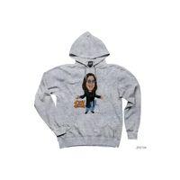Ozzy Osbourne Cartoon Gri Kapşonlu Sweatshirt Hoodie