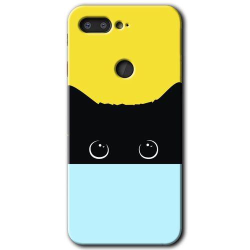 Potkal Hediye Fabrikası General Mobile GM 9 Pro HD Baskılı Kılıf + 9D Tam Ekran Koruyucu - Kara-Kedi
