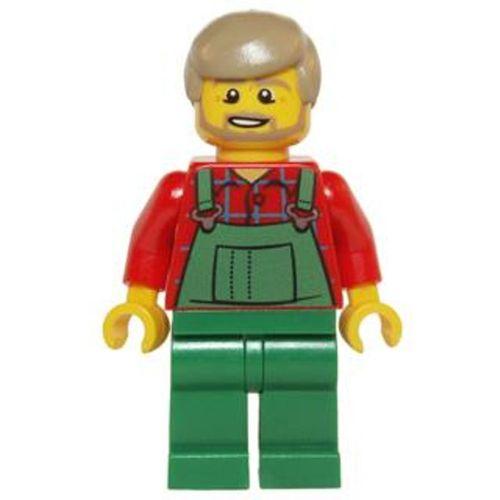 Lego Minifigür Overalls Farmer Green hol067