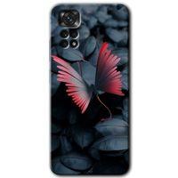 Xiaomi Redmi Note 11s 5G Global Kılıf HD Desen Baskılı Arka Kapak - Dark Butterfly