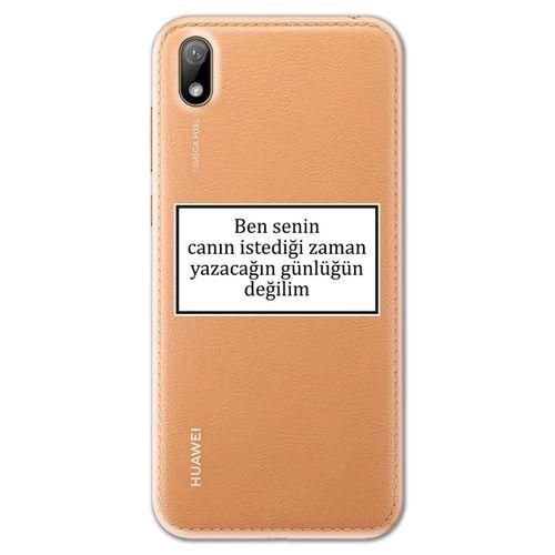 Huawei Y5 2019 Kılıf HD Yazı Baskılı Silikon Arka Kapak - Yazı 10