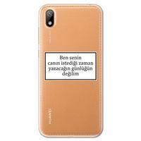 Huawei Y5 2019 Kılıf HD Yazı Baskılı Silikon Arka Kapak - Yazı 10