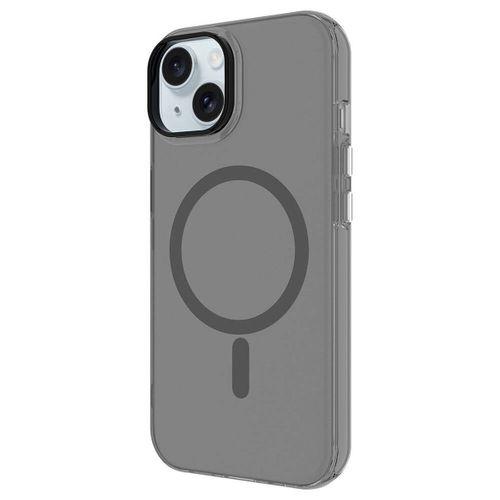 Apple iPhone 15 Kılıf Zore M-safe Şarj Özellikli Buzlu Transparan C-Pro Sert Kapak