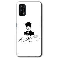 Realme 7 Pro Kılıf HD Desen Baskılı Arka Kapak - Kemal Atatürk İmza