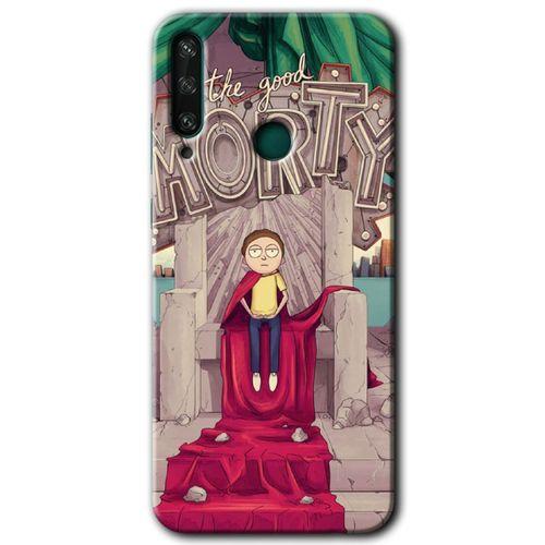 Huawei Y6P Kılıf HD Desen Baskılı Arka Kapak - Morty + Kırılmaz Cam