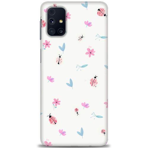 Samsung Galaxy M51 Kılıf HD Baskılı Kılıf - Uğur Böcekleri + Tam Ekran Koruyucu