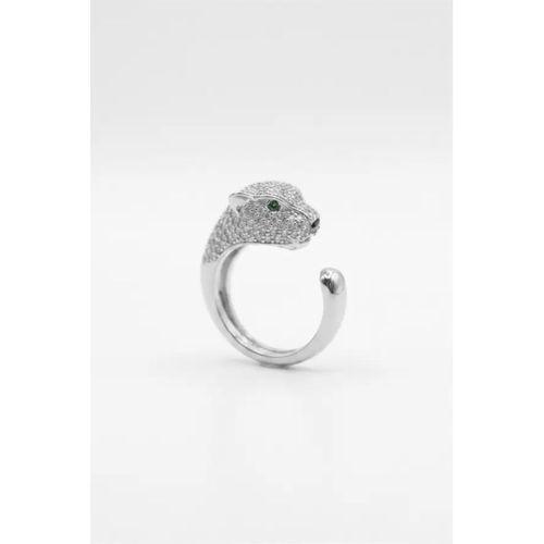 Leopar Yüzük - Gümüş