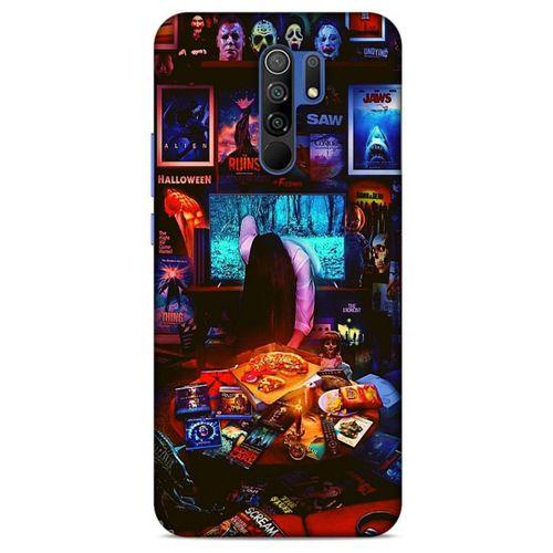 Retro (30) Desen Silicone Case Renkli Xiaomi Redmi 9 Kılıf