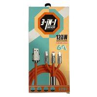 Platoon 3 Girişli Hızlı Şarj Kablosu S-219-1