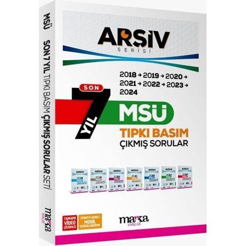 MSÜ Son 7 Yıl ARŞİV Serisi Tıpkı Basım Fasikül Fasikül Çıkmış Sorular Marka Yayınları