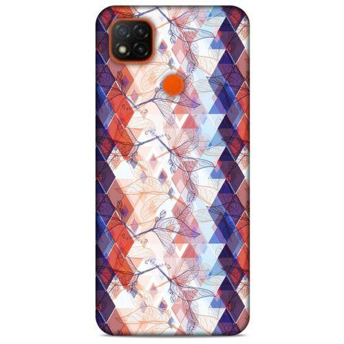 Xiaomi Redmi 9C Kılıf Pastel Renkler (3) Kapak Kırmızı Lacivert