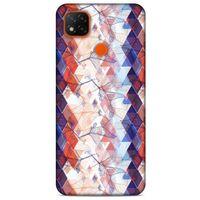 Xiaomi Redmi 9C Kılıf Pastel Renkler (3) Kapak Kırmızı Lacivert