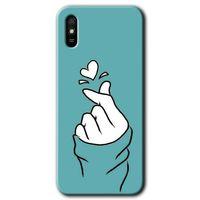 MRCİLETİSİM Xiaomi Redmi 9A Kılıf Kapak - Mutluluk +Hayalet Ekran Yandan Gözükmez